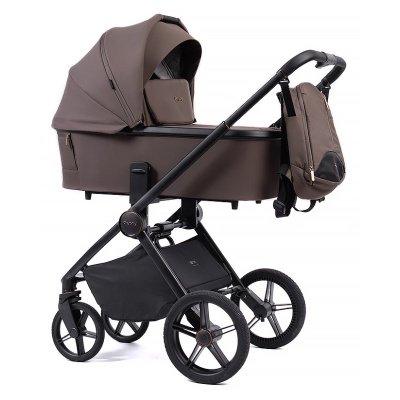 Коляска 2 в 1 Peppy Monaco Brownie рама чёрная 01